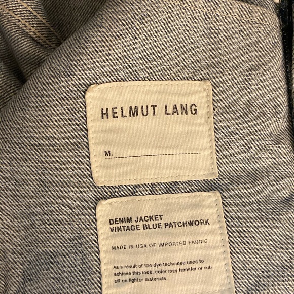 Helmut  Lang jean jacket NWOT - Picture 6 of 6